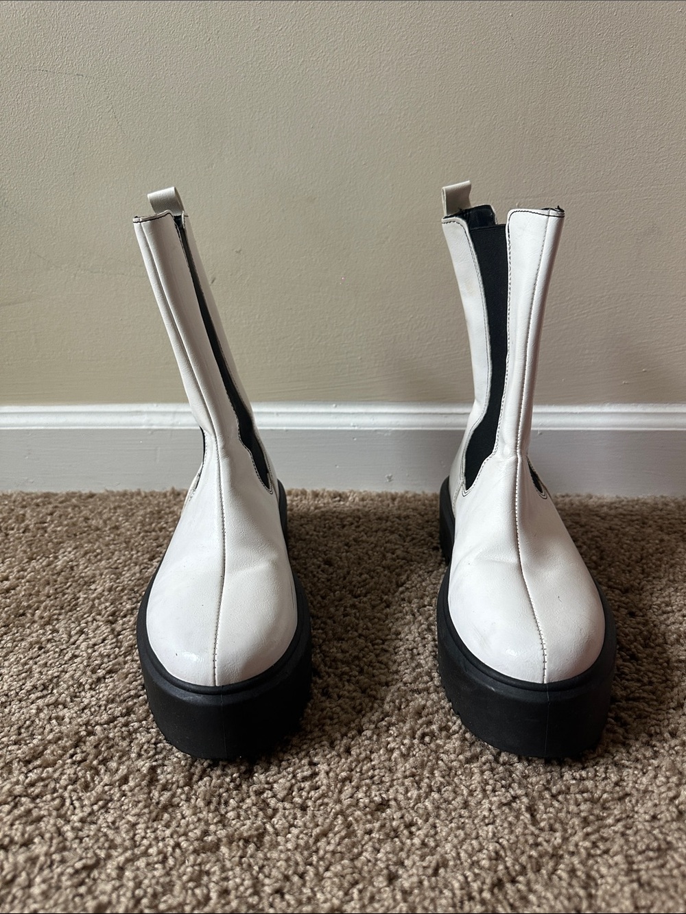 White Chunky Boots